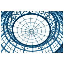 Modernes Design Prefab leichter Stahl Rahmen Temperierte Glaskuppel für Kirchengebäude Moschee Dome